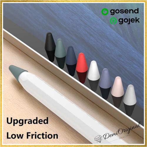 Foto Produk Apple Pencil Tip Nib Silicone Cover Case Gen 1 Gen 2 - Putih dari DemiOriginal
