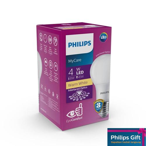 Foto Produk Philips MyCare LEDBulb 4W E27 3000K 230V Kuning dari Philips Lighting ID