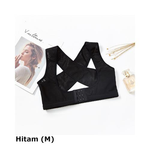 Foto Produk Korset Wanita Support Belt Rompi Postur Punggung Korektor Dada Bahu - Hitam, M dari G Stores