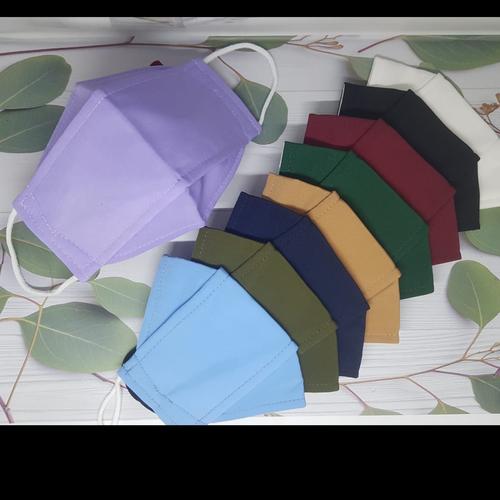 Foto Produk Masker kain evo 3ply motif LV - MOTIF LV CREAM dari Master Kaos Polos