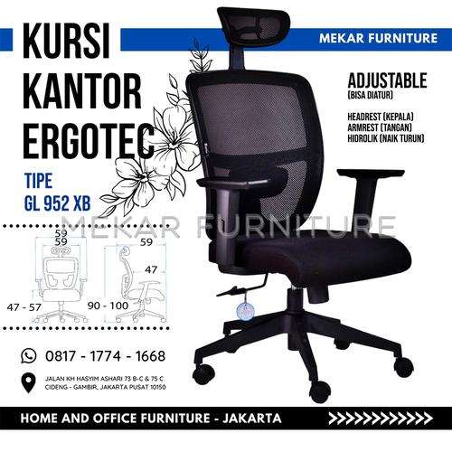 Foto Produk Kursi Kantor Ergotec - GL 952 XB - Mekar Furniture - GL 952 XB dari Mekar Furniture