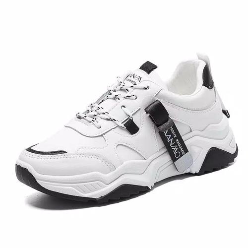 Foto Produk Sneaker Sepatu Korea Wanita Wanwoo 88 - putihstriphitam, 40 dari Sepatubustong