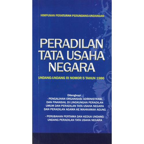 Foto Produk PERADILAN TATA USAHA NEGARA UU RI NO 5 -UR dari Toko Buku Uranus