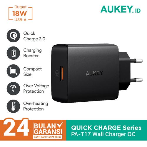Foto Produk Aukey Turbo Charger PA-T17 1 Port 18W USB C QC 3.0 - 500339 dari Aukey Makassar