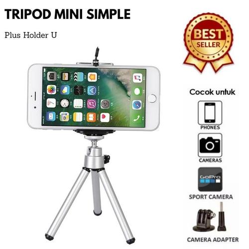 Foto Produk Tripod Mini Tripod Mini Vlogger Tiktok Livestream + Free Holder-Hitam - Hitam dari TokoUsbcom
