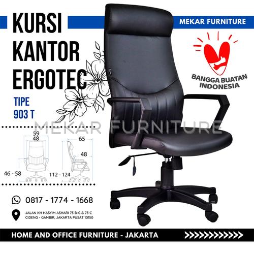 Foto Produk Kursi Kantor Ergotec 903 T - Kursi Direktur - Mekar Furniture - Hitam Oscar dari Mekar Furniture