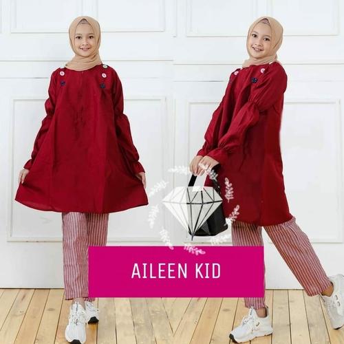 Foto Produk MK - Set Aileen / baju muslim anak perempuan usia 11-12 tahun dari Ferra Fashion