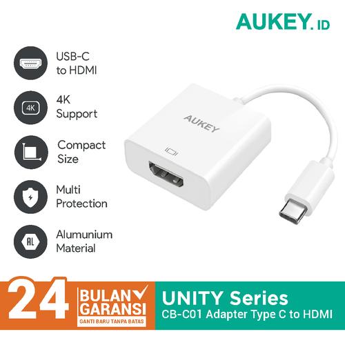 Foto Produk Aukey Adapter CB-C01 USB C to HDMI - 500299 dari Aukey Makassar