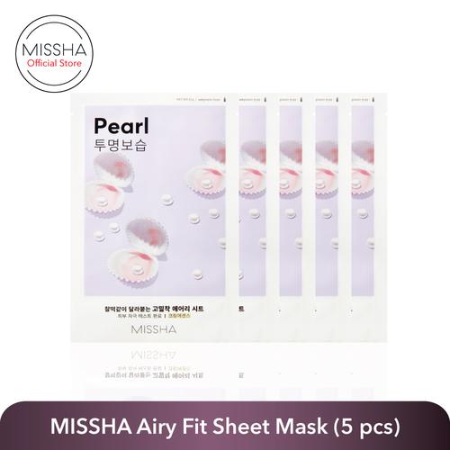 Gambar MISSHA AIRY FIT SHEET MASK (per variant 5 pcs) - Rice 5 pcs dari Missha Indonesia Kota Tangerang Selatan Tokopedia