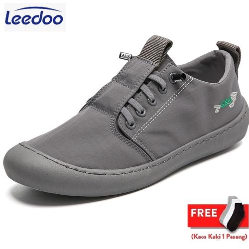 Foto Produk Leedoo Sepatu Sneaker Pria Import Kets Kasual Santai Light Shoes MC102 - Abu-abu, 42 dari Leedoo