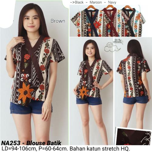 Foto Produk BLOUSE BATIK PINKY CANTIK MODERN ATASAN CEWEK BAJU WANITA CANTIK MURAH - Maroon dari Ace Sakura Fashion