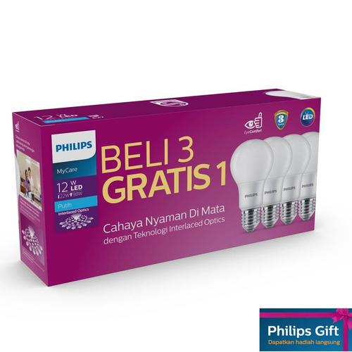 Foto Produk Philips MultiPack MyCare LedBulb 12W 6500K Putih dari Philips Lighting ID