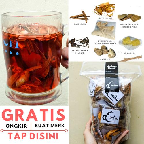Foto Produk wedang uwuh komplit original, BERKUALITAS PREMIUM, BISA CUSTOM - REMPAH JOGJA dari Teeko