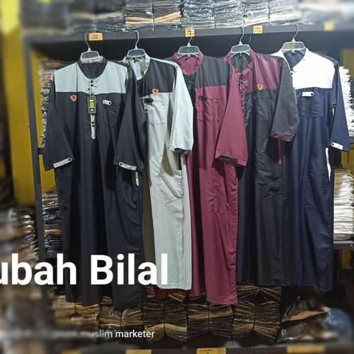 Foto Produk Jubah Pria Muslim Toyobo Lengan Panjang - Hitam, L dari griyahijabq