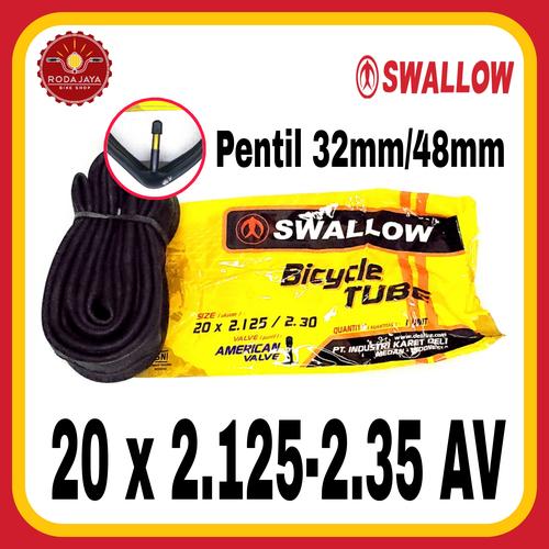 Foto Produk Ban Dalam Sepeda Swallow 20 x 2.125/2.30 AV dari Rodajaya Olshop