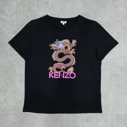 Jual KNZO Dragon Tee Black/Pink - M 
