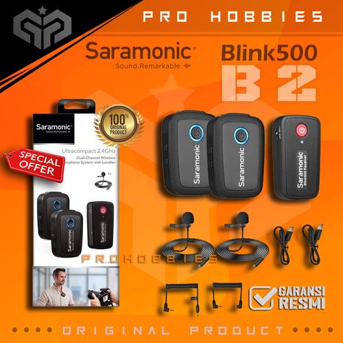 Foto Produk Saramonic Blink 500 B2-Mount Wireless Omni Lavalier Microphone System dari Pro Hobbies