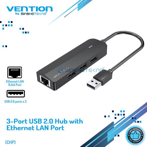 Gambar Vention USB Hub 2.0 3.0 Lan Ethernet Port Adapter With Power Port - CHP dari Vention Authorized Store Jakarta Barat Tokopedia