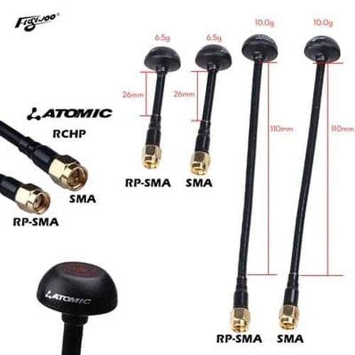 Foto Produk FlyWoo Atomic 5.8GHz RPSMA LHCP Micro FPV Antenna - RPSMA 30mm dari DooFPV