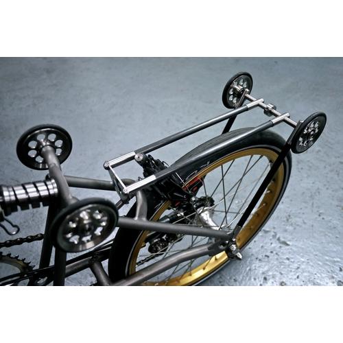 Jual Ti Parts Carbon Rack Gold for Brompton Kota Surabaya Cyclex