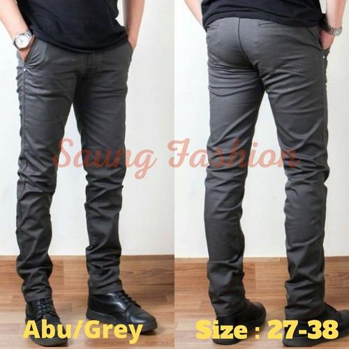 Foto Produk celana chino panjang / celana cino pria / celana chinos murah - Abu/grey, 30 dari saungfashiond2m