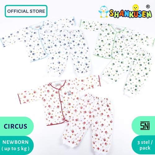 Foto Produk Setelan Baju Bayi Panjang Shankusen CIRCUS Series (3 stel newborn) dari Shankusen Baby Official