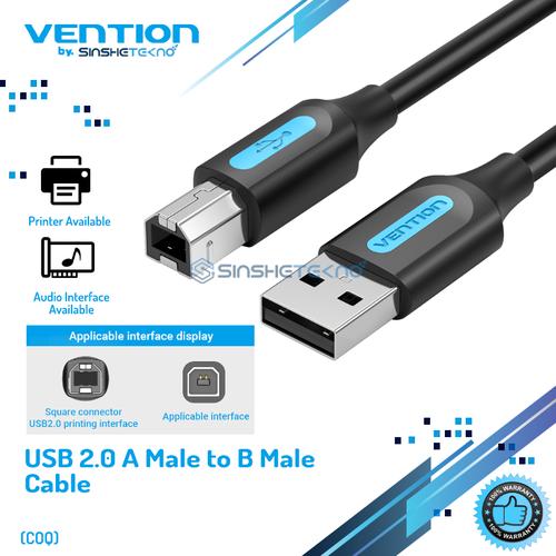 Gambar Vention Kabel Data USB 2.0 A Male to B Male Printer SoundCard - COQ, 5 Meter dari VENTION by SinsheTekno Tokopedia