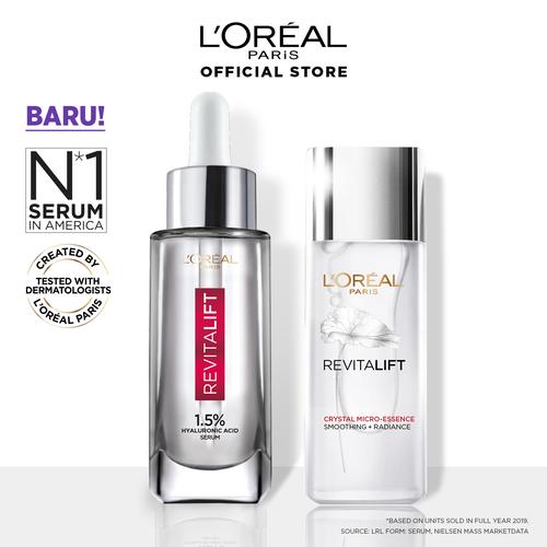 Foto Produk L'Oreal Paris Revitalift 1.5% Hyaluronic Acid Serum + Crystal Essence dari L'oreal Paris