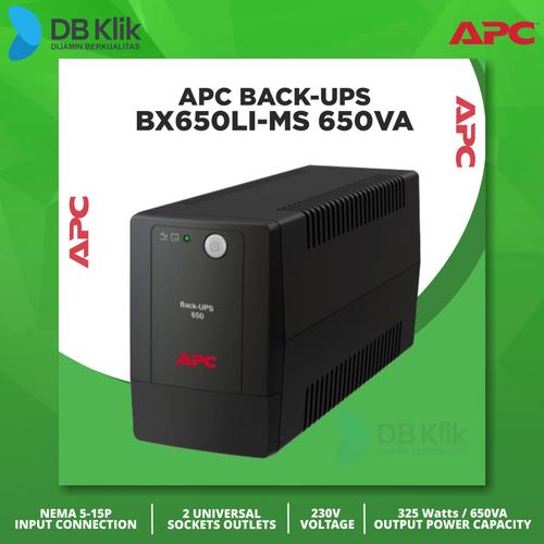 Foto Produk UPS APC BX650LI MS BACK UPS 650VA 230V dari dbclick