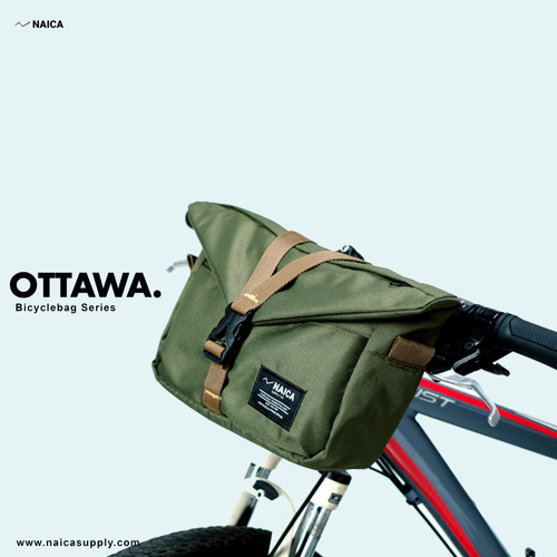 Gambar NAICA - Tas Sepeda - Ottawa - Hijau - tas sepeda lipat handlebars dari naicasupplyco Kab. Bandung Tokopedia