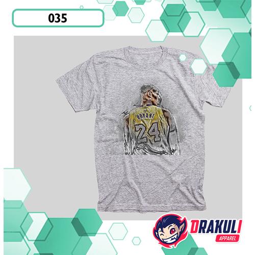 Jual T Shirt 035 - Kobe Bryant - White 