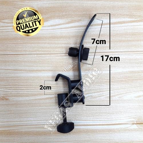 Jual STAND CLIP MIC DRUM/JEPIT MIC KICK DRUM/MIC CLAMP MOUNT BAHAN