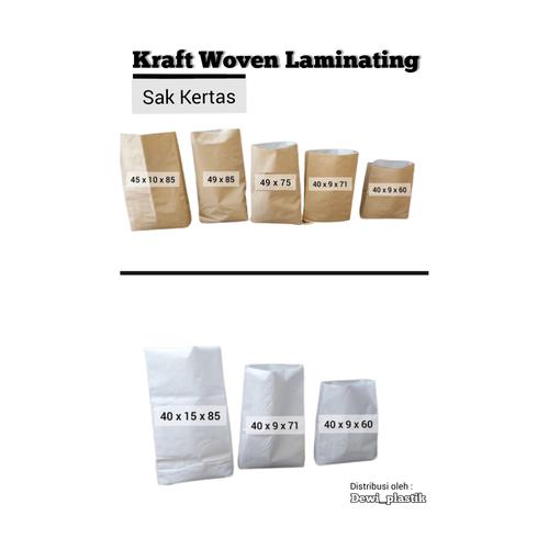 Jual Kantong Sak Semen Kraft Women Laminating Paper Sak Uk 40 X 9 X 71 Coklat Jakarta Barat Dewi Plastik Tokopedia