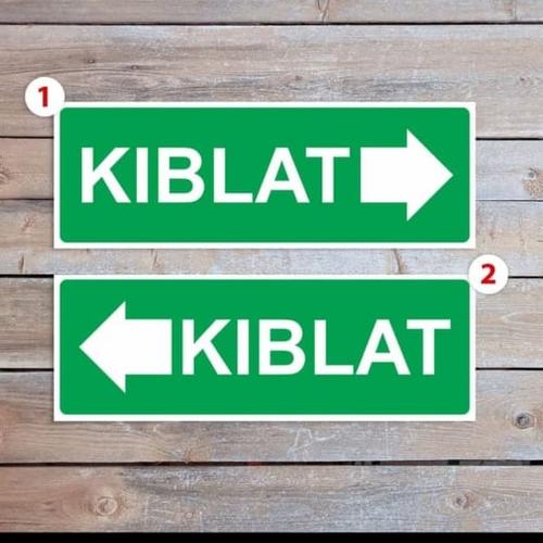 Jual stiker Label arah kiblat ibadah sholat,sign rambu k3 - Gambar 1 ...