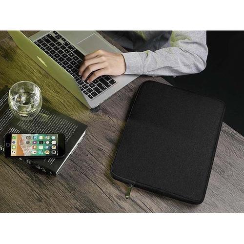 Foto Produk Tas Laptop Softcase Waterproof Nylon High Quality 14 inch - grey - Hitam dari ipeka.netmedia