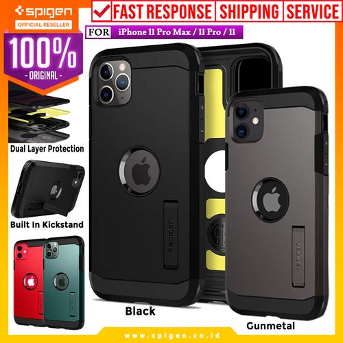 Foto Produk Case iPhone 11 Pro Max / 11 Pro / 11 Spigen Tough Armor Anti Shock - Gunmetal, 11 Pro Max dari Spigen Official