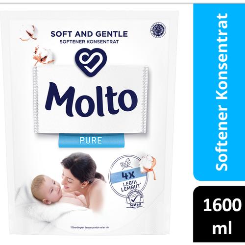 Foto Produk Molto Pelembut & Pewangi Pakaian Pure 1600 Ml dari Unilever Official Store