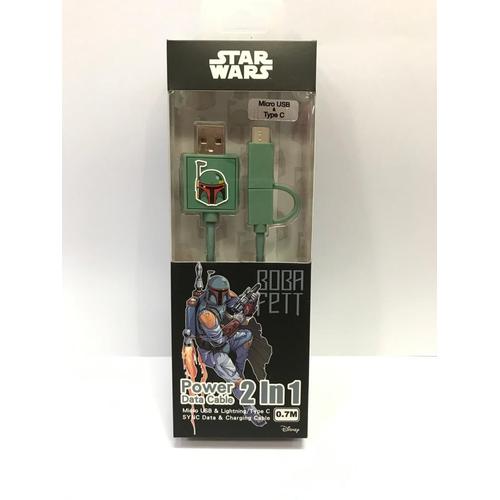 Gambar Kabel Star War 2in1 Micro USB & Type C Kabel Data Boba Fett dari PojokITcom Pusat IT Comp undefined Tokopedia