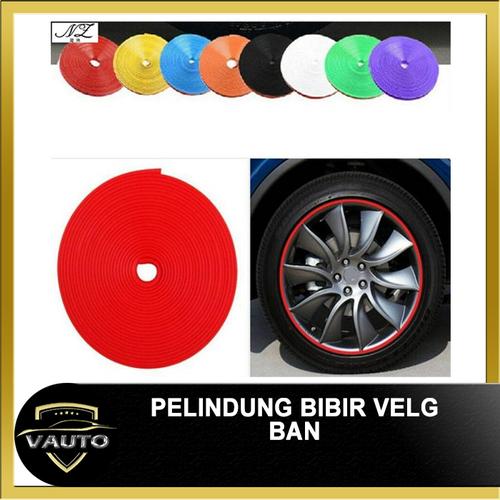 Foto Produk Rim Protector Wheel Protector Karet pelindung Velg 8 Meter/ 4 velg - Biru dari vauto