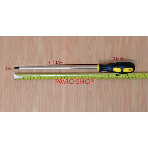 Foto Produk OBENG PLUS ATAU KEMBANG GAGANG KARET PANJANG 35 cm DIAMETER 6 mm - 30cm dari Pavio-Shop