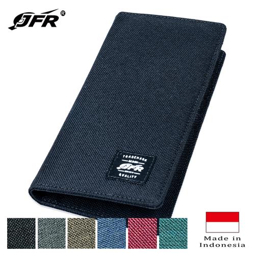 Foto Produk JFR Fashion Dompet Pria Bahan Kulit Canvas Bagus Murah Keren JP12 - Hitam dari Jennifer Wallet