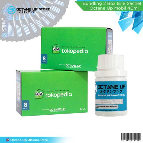 Foto Produk Bundling Octane Up 2 box isi 8 Sachet & Cairan Perawatan Mobil 40ml dari OCTANE UP STORE