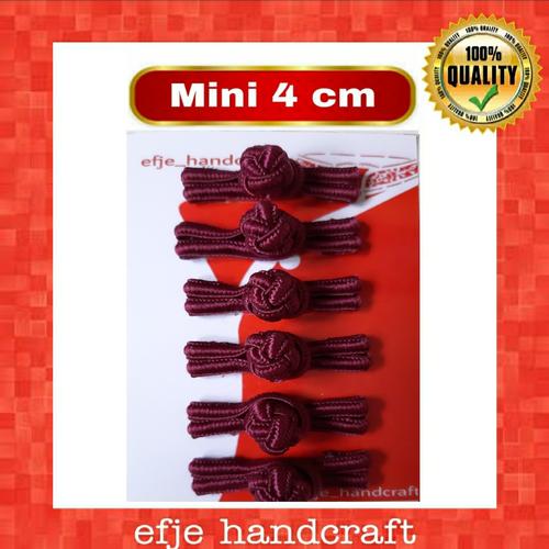 Foto Produk MINI Kancing Cheongsam / Shanghai EFJE - K001mini BURGUNDI dari efje_handcraft