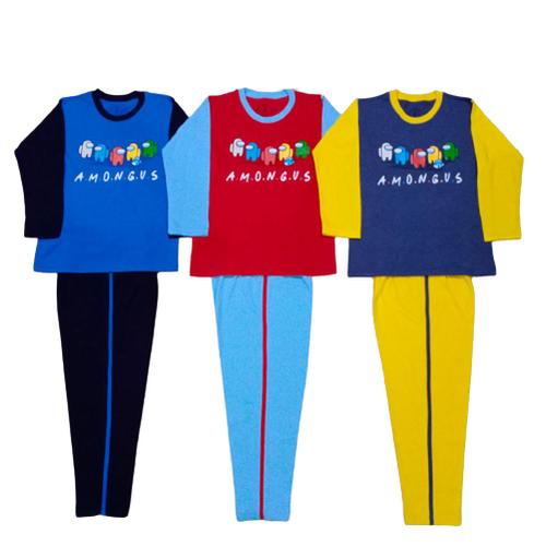 Foto Produk Setelan Baju Tidur Piyama Celana Panjang Anak Laki Usia 11 12 13 Tahun - Among Us, 11-12th dari jupajakubismillah
