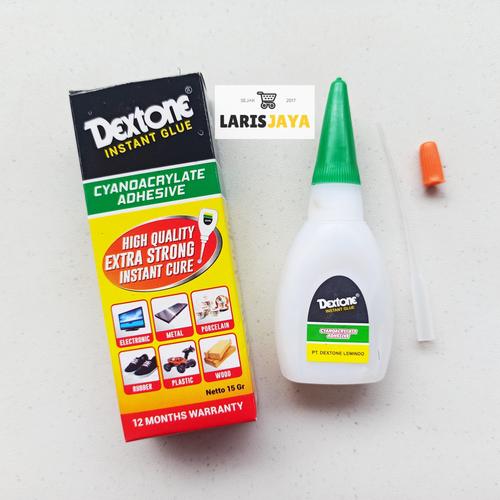 Jual Dextone Instant Glue 100 Cyanoacrylate Adhesive 15gr Jakarta