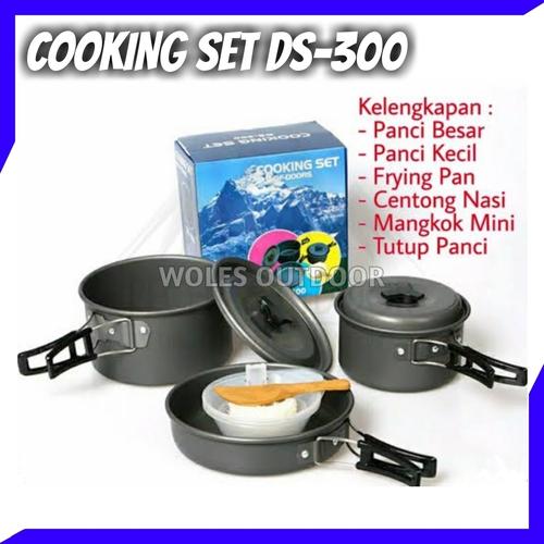 Foto Produk Cooking Set / Nesting DS 300 / Perlengkapan Masak Outdoor / 2-3 Person dari Woles Outdoor Store