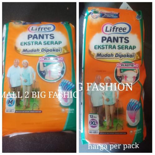 Foto Produk lifree popok celana dewasa ekstra serap M20 L16 XL12 / lifree M L XL - Size M20 dari Small 2 Big Fashion