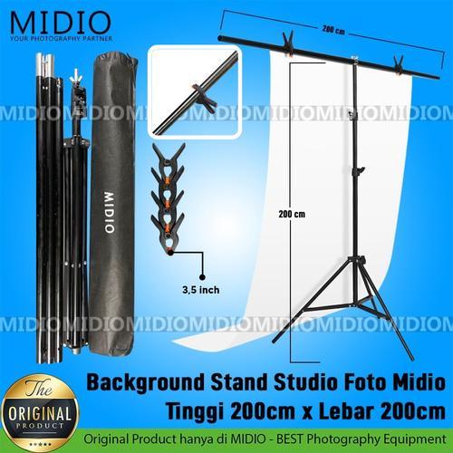 Foto Produk Background Stand Studio foto Midio Tinggi 200cm x Lebar 200cm dari Midio