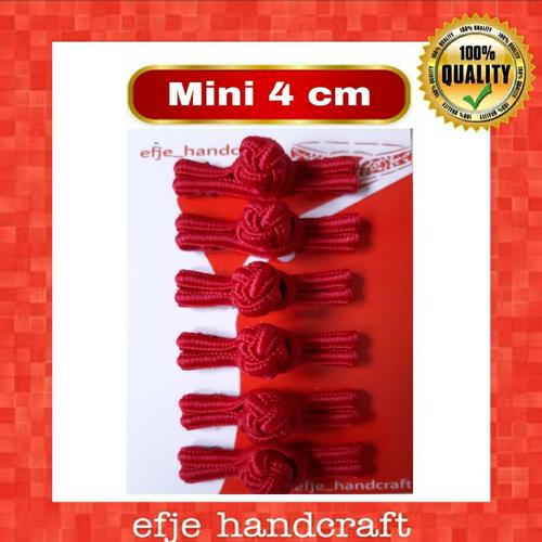 Foto Produk MINI Kancing Cheongsam / Shanghai EFJE - K001mini - MERAH MAROON dari efje_handcraft