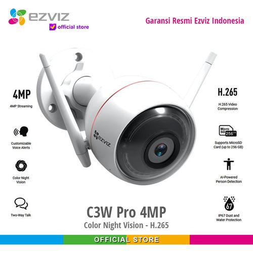 Foto Produk Ezviz C3W Pro 4MP Outdoor Color Night Vision Smart IP Camera dari Ezviz Official Store